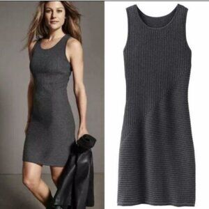 Athleta Ananda Dress, Medium, Grey knit, NWOT